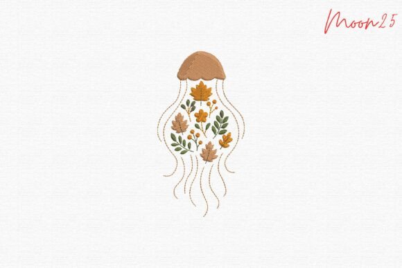 Autumn Floral Jellyfish Embroidery Review