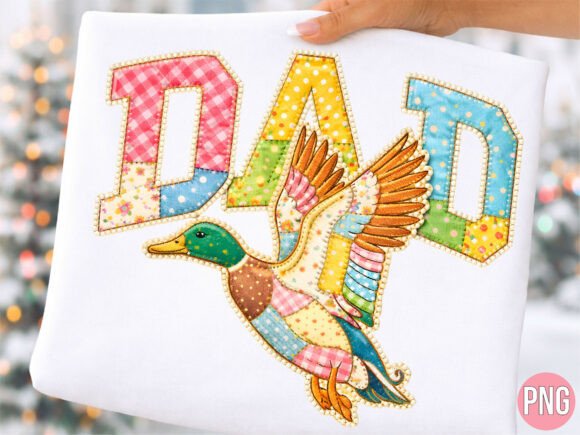 Faux Embroidery Duck Hunting Dad PNG Review