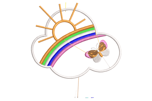 Rainbow Sky Embroidery Design Review