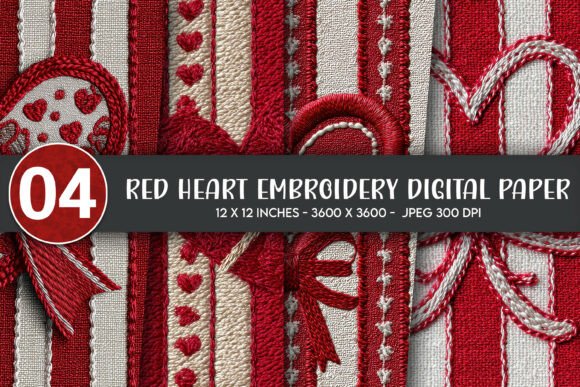Red Heart Embroidery Digital Paper Review
