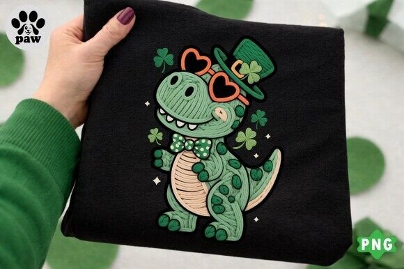 St. Patricks Dinosaur Png: A Faux Embroidery Review