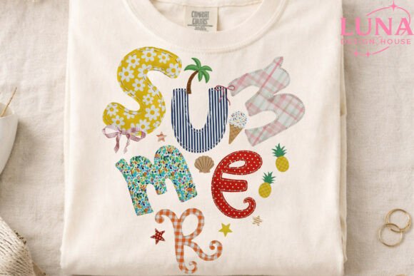 Summer Faux Embroidery Applique PNG Review